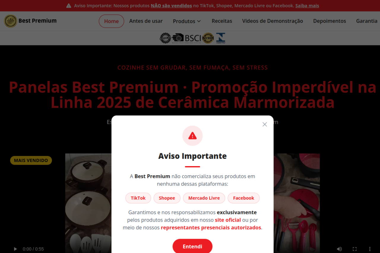 Site da Best Premium criado pela PiraWebSites